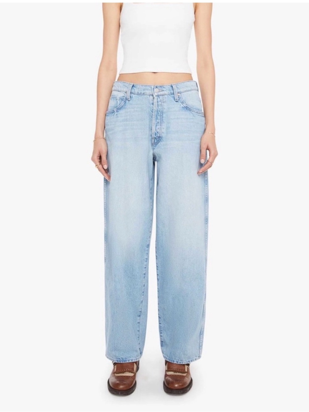 NWT Mother Denim Mother Superior The Delinquent Button Nerdy-This is How I Roll